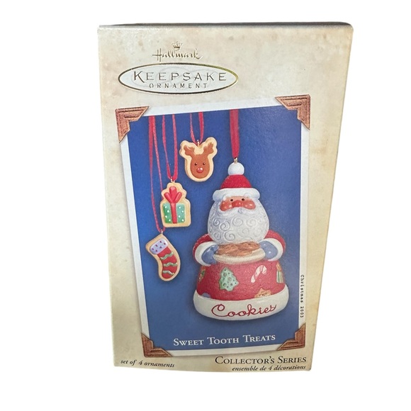 VTG Hallmark Keepsake Christmas Tree Ornament Sweet Tooth Treats Santa New 2003 - Picture 1 of 2